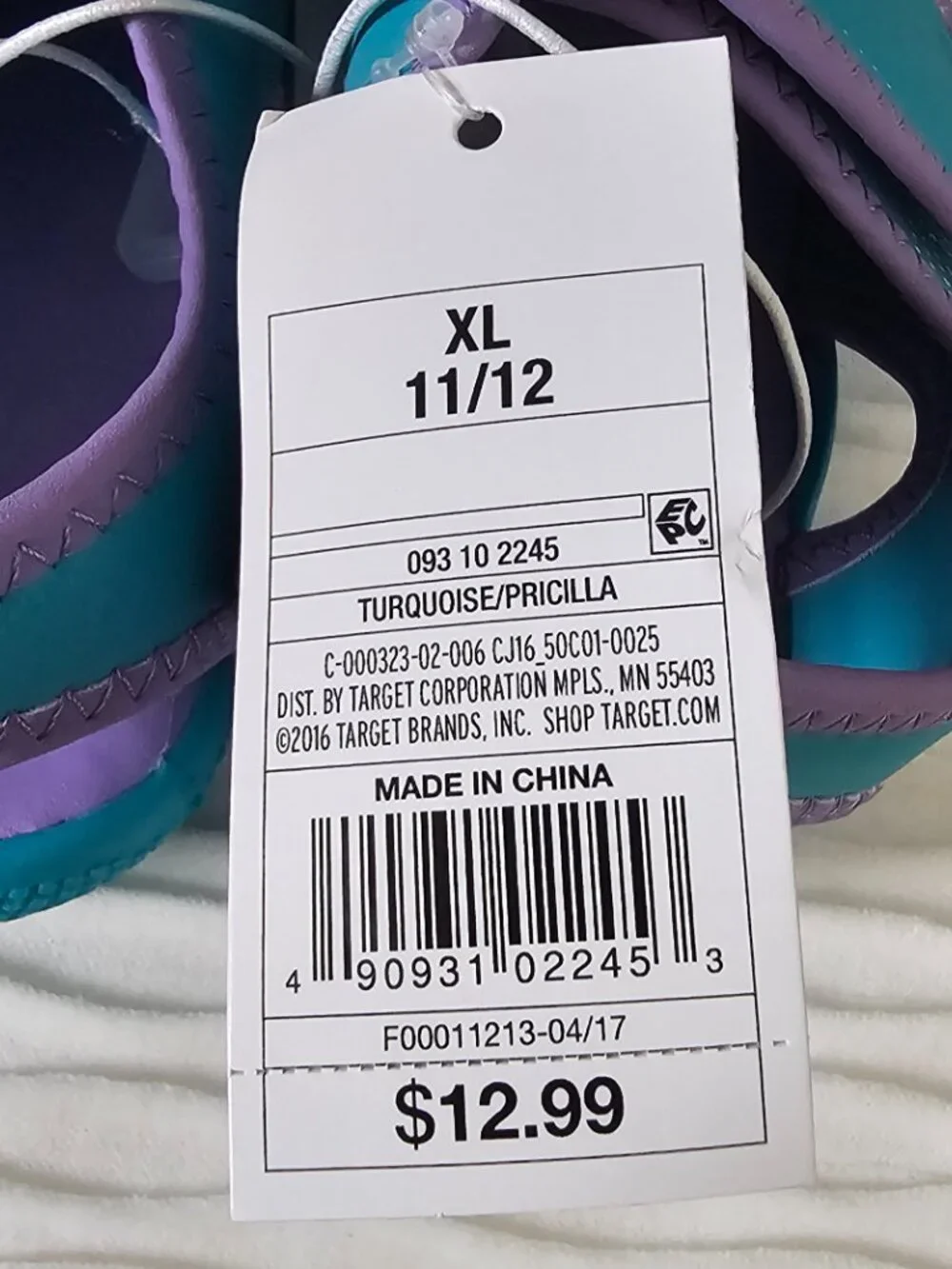 Cat & Jack Toddler Turquoise/Purple Water Sandals Size Toddler XL 11/12